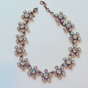 J.Crew iridescent rhinestone necklace